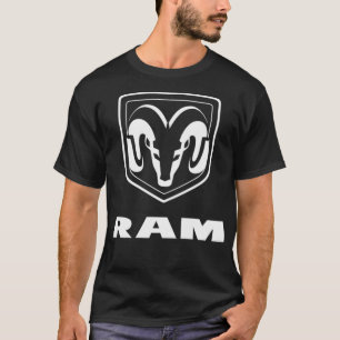 Camiseta Womens Ram Trucks Logotipo Branco Premium 