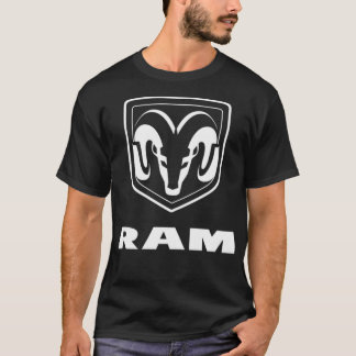 Camiseta Womens Ram Trucks Logotipo Branco Premium