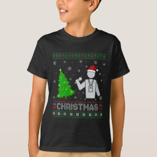 Camiseta Womens Reporter Xmas Tree Lighting Ufly Natal
