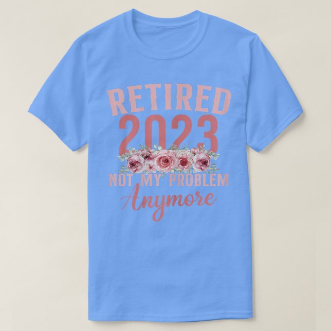 Camiseta Womens Retired 2023 Gifts For Women Girls Pink Ret (Frente do Design)