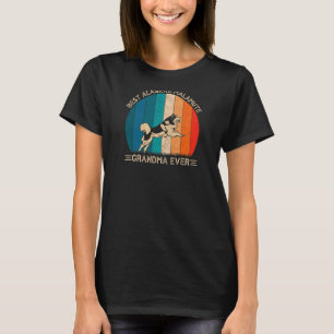 Camiseta Womens Retro Alaskan Malamute Dog Design For Grand