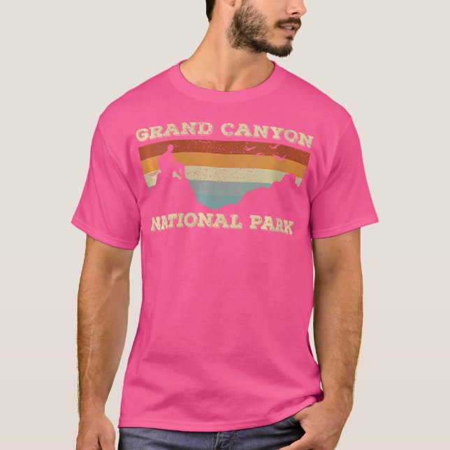 Camiseta Womens Retro Grand Canyon National Park (Frente)