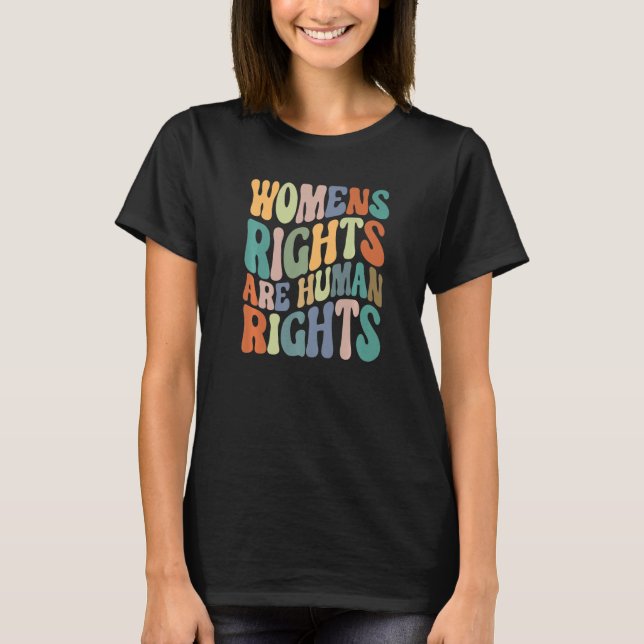 Camiseta Women's Rights Are Human Rights Row v wade (Frente)