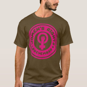 Camiseta Womens Rights Roevember Vintage Pink