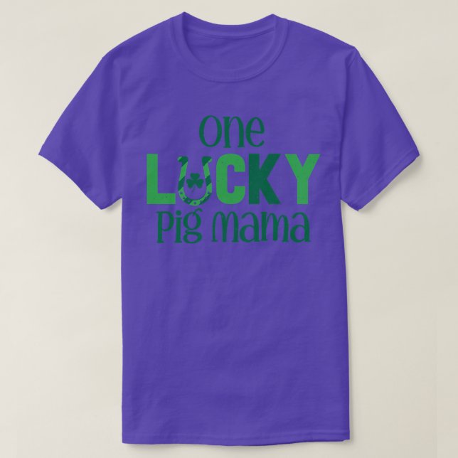 Camiseta Womens Saint Patricks Day Costumes for Pig Mama On (Frente do Design)
