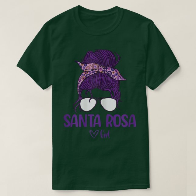 Camiseta Womens Santa Rosa Girl, Born in Santa Rosa T-Shirt (Frente do Design)