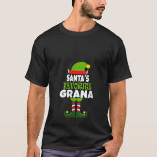 Camiseta Womens Santa s Favorite Grana Funny Christmas Vaca