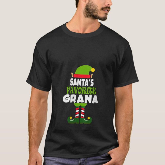 Camiseta Womens Santa s Favorite Grana Funny Christmas Vaca (Frente)