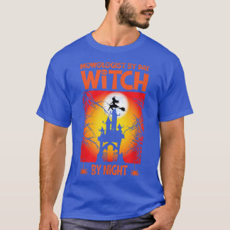 Camiseta Womens Scary spooky Halloween witch haunted castle