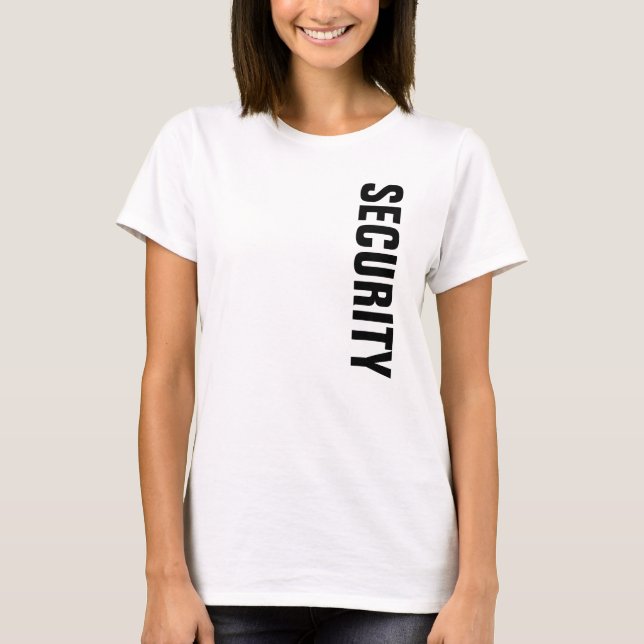 Camiseta Womens Security T Shirts Logotipo Personalizado Du (Frente)