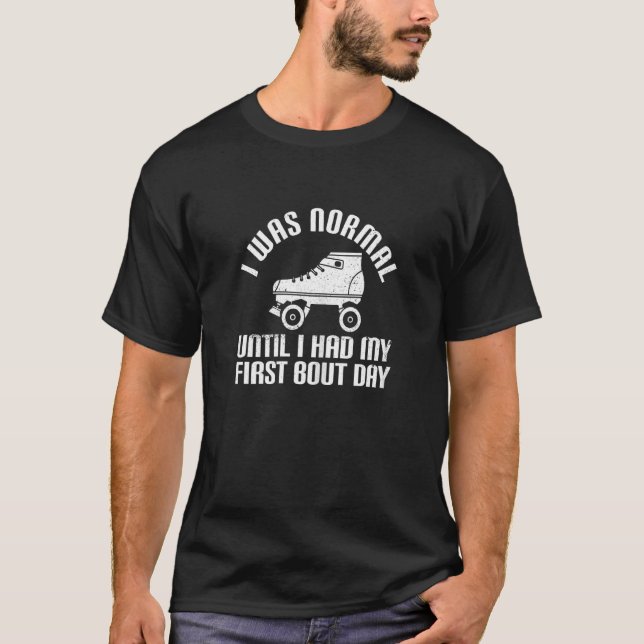 Camiseta Womens Skating Roller Derby Para Um Roller Derby P (Frente)