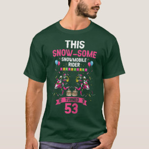 Camiseta Womens Skimobile Birthday Design para Snowmobile W