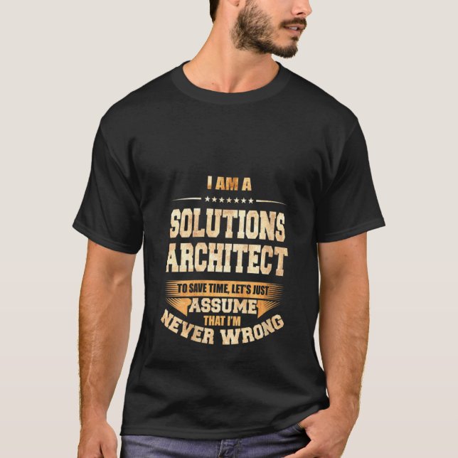 Camiseta Womens Solutions Architect para economizar tempo E (Frente)