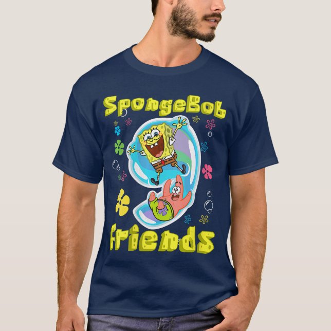 Camiseta Womens SpongeBob SquarePants Friends Patrick Star  (Frente)
