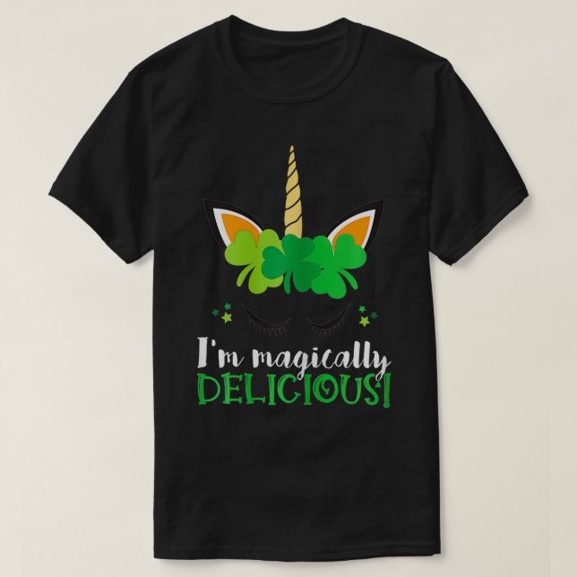 Camiseta Womens St Patricks Day Im Magicamente Delicioso Fu (Frente do Design)