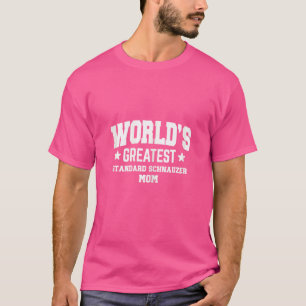 Camiseta Womens Standard Schnauzer Para Mamãe Cachorro Raça