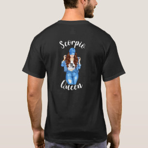 Camiseta Womens Streetwise Scorpio Queen Zodiac Girl Octobe