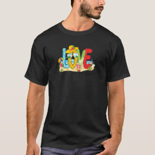 Camiseta Womens Summer Love Gagalife Gaga Love Beach Vacati