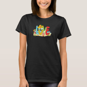 Camiseta Womens Summer Love Gagalife Gaga Love Beach Vacati
