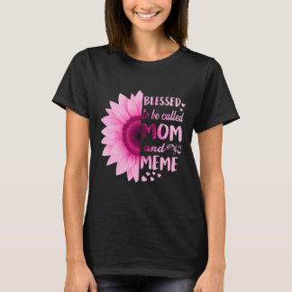 Camiseta Womens Sunflower Blessed To Be Called Mom And