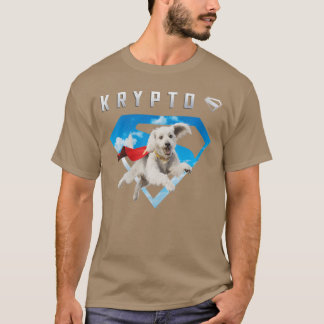 Camiseta Womens Superman 2025 Movie Krypto Sky Shield VNeck