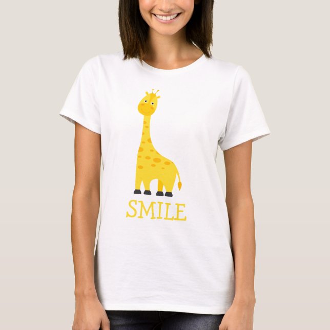Camiseta Women's T-shirt with giraffe (Frente)
