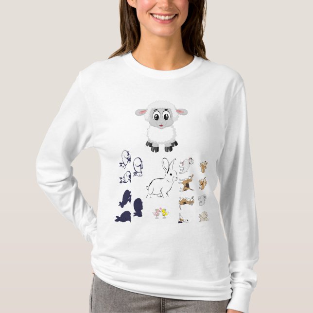 Camiseta Women's T-Shirts animals (Frente)