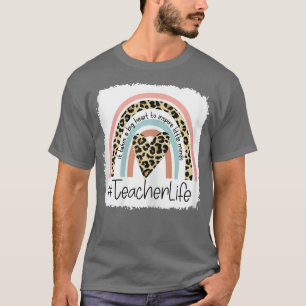 Camiseta Womens Teacher Life It Takes Big Heart To Inspire