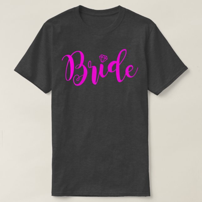 Camiseta Womens Team Braut  Bride to Be Decoration Hen Nigh (Frente do Design)