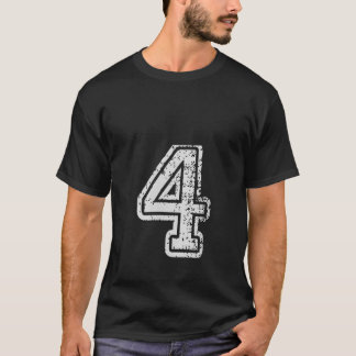 Camiseta Womens Team Jersey Uniform Número 4 Quatro Escola