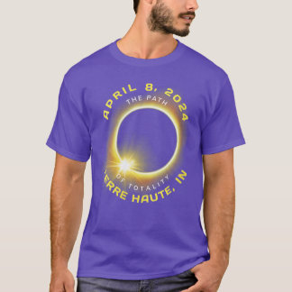 Camiseta Womens Terre Haute Indiana Solar Eclipse Totalidad