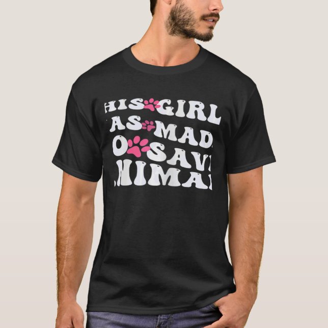 Camiseta Womens This Girl Was Made To Save Animals veterina (Frente)