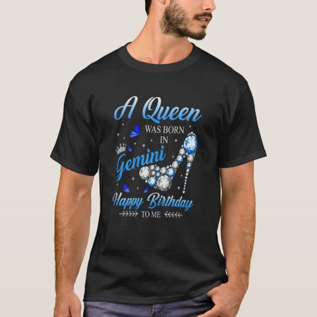 Camiseta Womens This Queen was Born In January Happy Brithd (Frente)