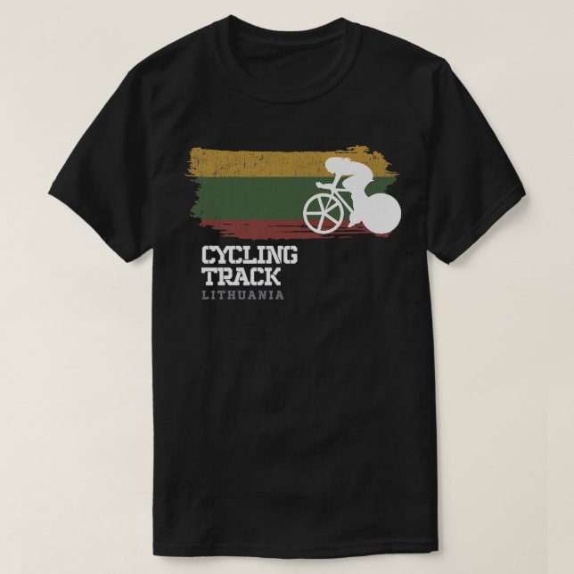 Camiseta Womens Track Cycling Lithuania Road Bike Speed Cyc (Frente do Design)
