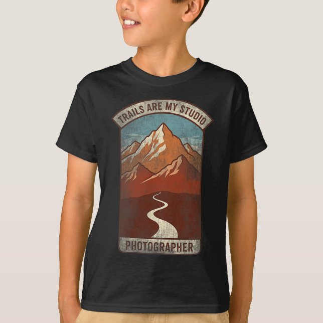 Camiseta Womens Trails Are My Studio Nature Photographer Fo (Frente)