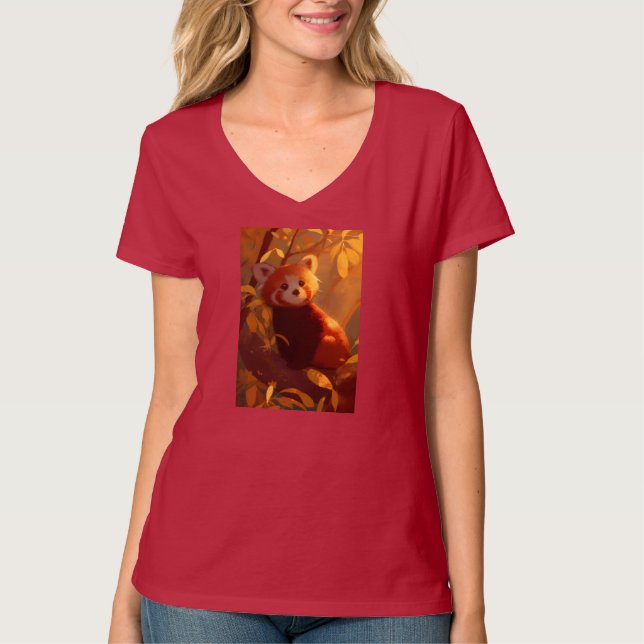 Camiseta Womens V-Neck T-Shirt (Frente)