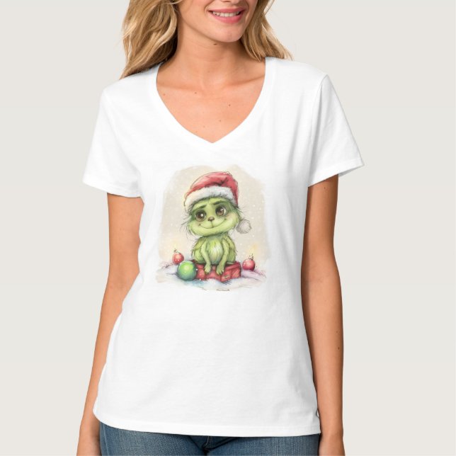 Camiseta Womens V-Neck T-Shirt (Frente)