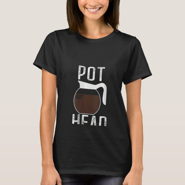 Camiseta Womens Vintage Cabeça Pote Café (Frente)