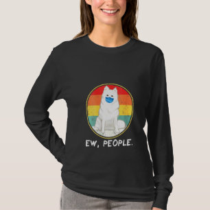 Camiseta Womens Vintage Ew Pessoas Americano Cão Esquimó W