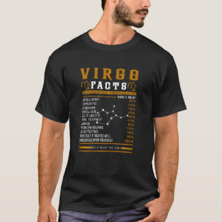 Camiseta Womens Virgo Facts Zodiac Sign  Birthday Born July