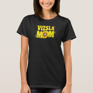 Camiseta Womens Vizsla Mãe Para Mulheres Girassol Húngaro V