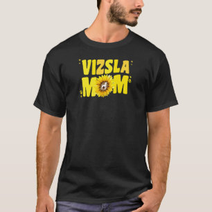 Camiseta Womens Vizsla Mãe Para Mulheres Girassol Húngaro V
