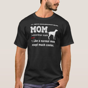 Camiseta Womens Weimaraner Dog Vintage Mãe