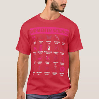 Camiseta Womens Women In Science Design for History Of Scie