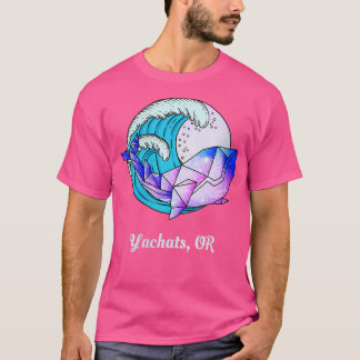 Camiseta Womens Yachats OU Japonês Paint Geométrico Orca Ki