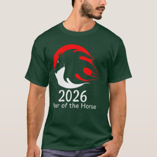 Camiseta Womens Year ofhe Horse 2026 Fire Horse Chinese Zod