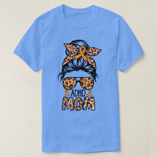 Camiseta Womens Z4d4 Mensagens Manuais Mãe Laranja Fita ADH (Frente do Design)