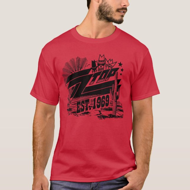 Camiseta Womens ZZop Est 1969our VNeck friends (Frente)