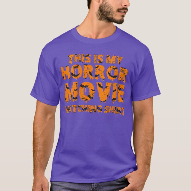 Camiseta Womenshis Is My Horror Movie Watching Halloween VN (Frente)