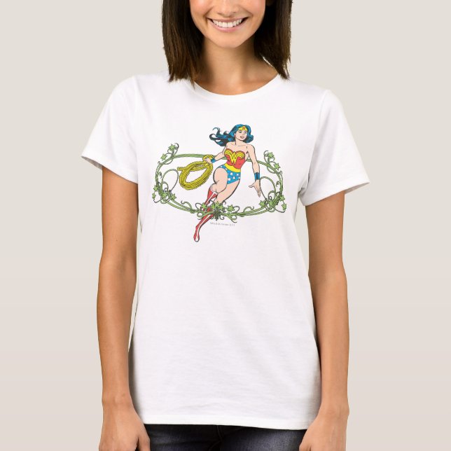 Camiseta Wonder Woman Green Vines (Frente)